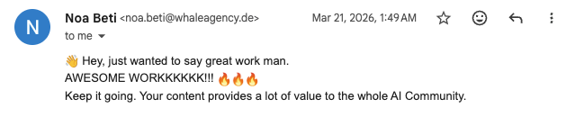 Email from Katerina Cronstedt