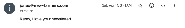 Email from To Be Honest